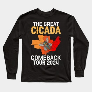 Great Cicada Comeback Tour XIX XIII USA 2024 Long Sleeve T-Shirt